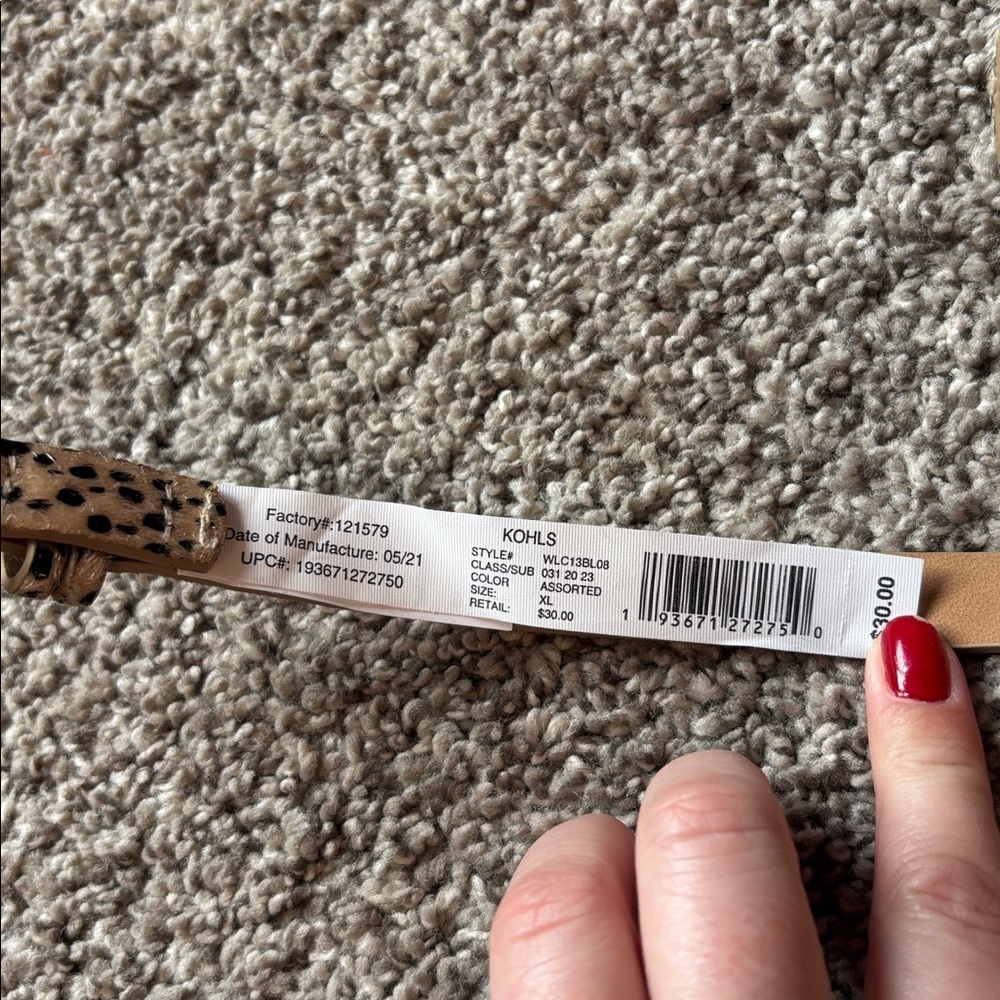 Animal Print Belt - Picture 4 of 4